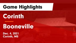 Corinth  vs Booneville  Game Highlights - Dec. 4, 2021