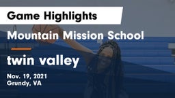 Mountain Mission School vs twin valley  Game Highlights - Nov. 19, 2021