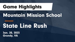 Mountain Mission School vs State Line Rush Game Highlights - Jan. 20, 2023