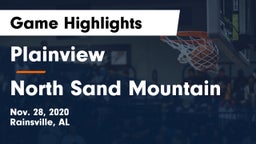 Plainview  vs North Sand Mountain  Game Highlights - Nov. 28, 2020