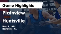 Plainview  vs Huntsville  Game Highlights - Nov. 9, 2021