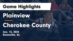 Plainview  vs Cherokee County  Game Highlights - Jan. 13, 2023