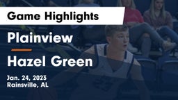 Plainview  vs Hazel Green  Game Highlights - Jan. 24, 2023