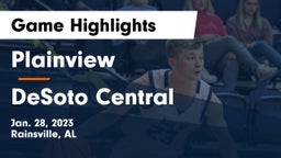 Plainview  vs DeSoto Central  Game Highlights - Jan. 28, 2023