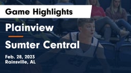 Plainview  vs Sumter Central  Game Highlights - Feb. 28, 2023