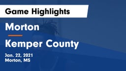 Morton  vs Kemper County  Game Highlights - Jan. 22, 2021