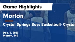 Morton  vs Crystal Springs Boys Basketball- Crystal Springs, MS Game Highlights - Dec. 5, 2023