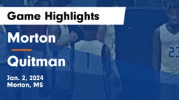 Morton  vs Quitman  Game Highlights - Jan. 2, 2024