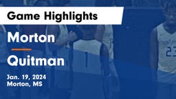 Morton  vs Quitman  Game Highlights - Jan. 19, 2024