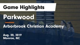 Parkwood  vs Arborbrook Christian Academy Game Highlights - Aug. 20, 2019