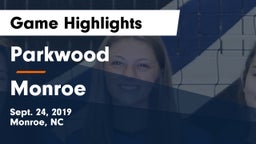 Parkwood  vs Monroe Game Highlights - Sept. 24, 2019