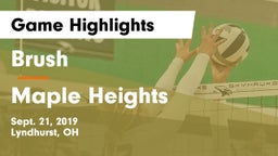 Brush  vs Maple Heights  Game Highlights - Sept. 21, 2019
