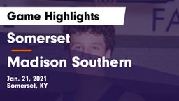 Somerset  vs Madison Southern  Game Highlights - Jan. 21, 2021