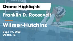 Franklin D. Roosevelt  vs Wilmer-Hutchins  Game Highlights - Sept. 27, 2022
