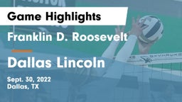 Franklin D. Roosevelt  vs Dallas Lincoln Game Highlights - Sept. 30, 2022