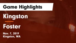 Kingston  vs Foster Game Highlights - Nov. 7, 2019