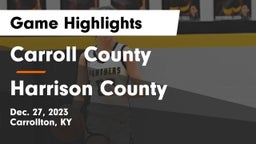 Carroll County  vs Harrison County  Game Highlights - Dec. 27, 2023