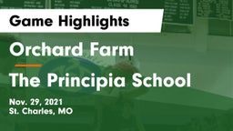 Orchard Farm  vs The Principia School Game Highlights - Nov. 29, 2021