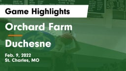 Orchard Farm  vs Duchesne  Game Highlights - Feb. 9, 2022