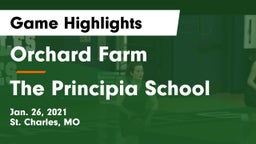 Orchard Farm  vs The Principia School Game Highlights - Jan. 26, 2021