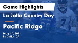 La Jolla Country Day  vs Pacific Ridge  Game Highlights - May 17, 2021