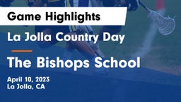 La Jolla Country Day  vs The Bishops School Game Highlights - April 10, 2023
