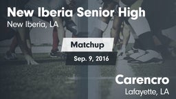 Matchup: New Iberia High vs. Carencro  2016