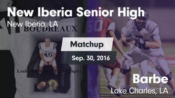 Matchup: New Iberia High vs. Barbe  2016