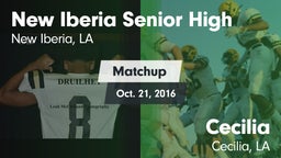 Matchup: New Iberia High vs. Cecilia  2016