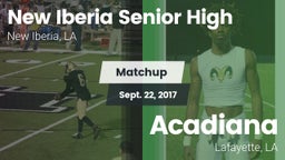 Matchup: New Iberia High vs. Acadiana  2017