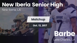 Matchup: New Iberia High vs. Barbe  2017