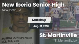 Matchup: New Iberia High vs. St. Martinville  2018