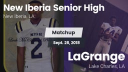 Matchup: New Iberia High vs. LaGrange  2018