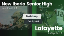 Matchup: New Iberia High vs. Lafayette  2018