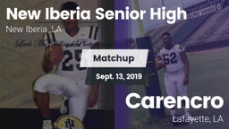 Matchup: New Iberia High vs. Carencro  2019