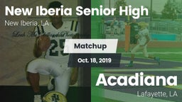 Matchup: New Iberia High vs. Acadiana  2019