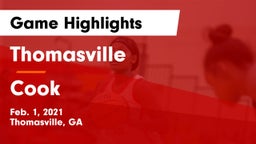 Thomasville  vs Cook  Game Highlights - Feb. 1, 2021
