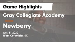 Gray Collegiate Academy vs Newberry  Game Highlights - Oct. 5, 2020
