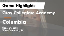 Gray Collegiate Academy vs Columbia  Game Highlights - Sept. 21, 2021