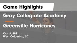 Gray Collegiate Academy vs Greenville Hurricanes Game Highlights - Oct. 9, 2021