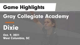 Gray Collegiate Academy vs Dixie  Game Highlights - Oct. 9, 2021
