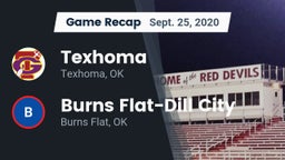 Recap: Texhoma  vs. Burns Flat-Dill City  2020