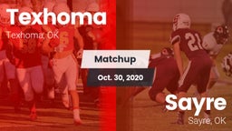 Matchup: Texhoma  vs. Sayre  2020