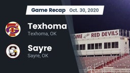 Recap: Texhoma  vs. Sayre  2020