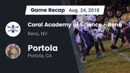 Recap: Coral Academy of Science - Reno vs. Portola  2018