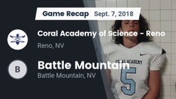 Recap: Coral Academy of Science - Reno vs. Battle Mountain  2018