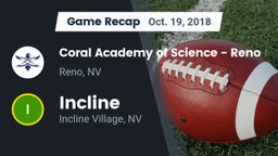 Recap: Coral Academy of Science - Reno vs. Incline  2018