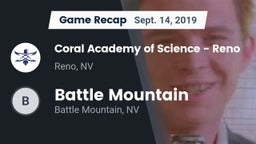 Recap: Coral Academy of Science - Reno vs. Battle Mountain  2019