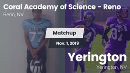 Matchup: Coral Academy of vs. Yerington  2019