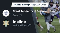 Recap: Coral Academy of Science - Reno vs. Incline  2023